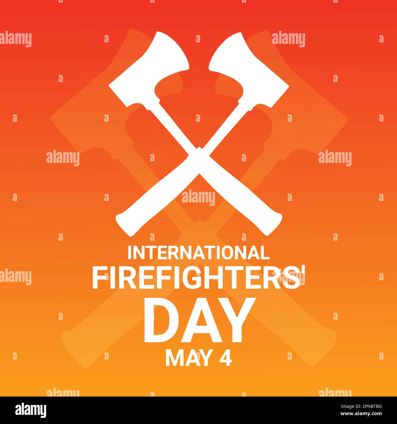 International Firefighters' Day. Vector illustration for banner, poster or flyer Stock Vector