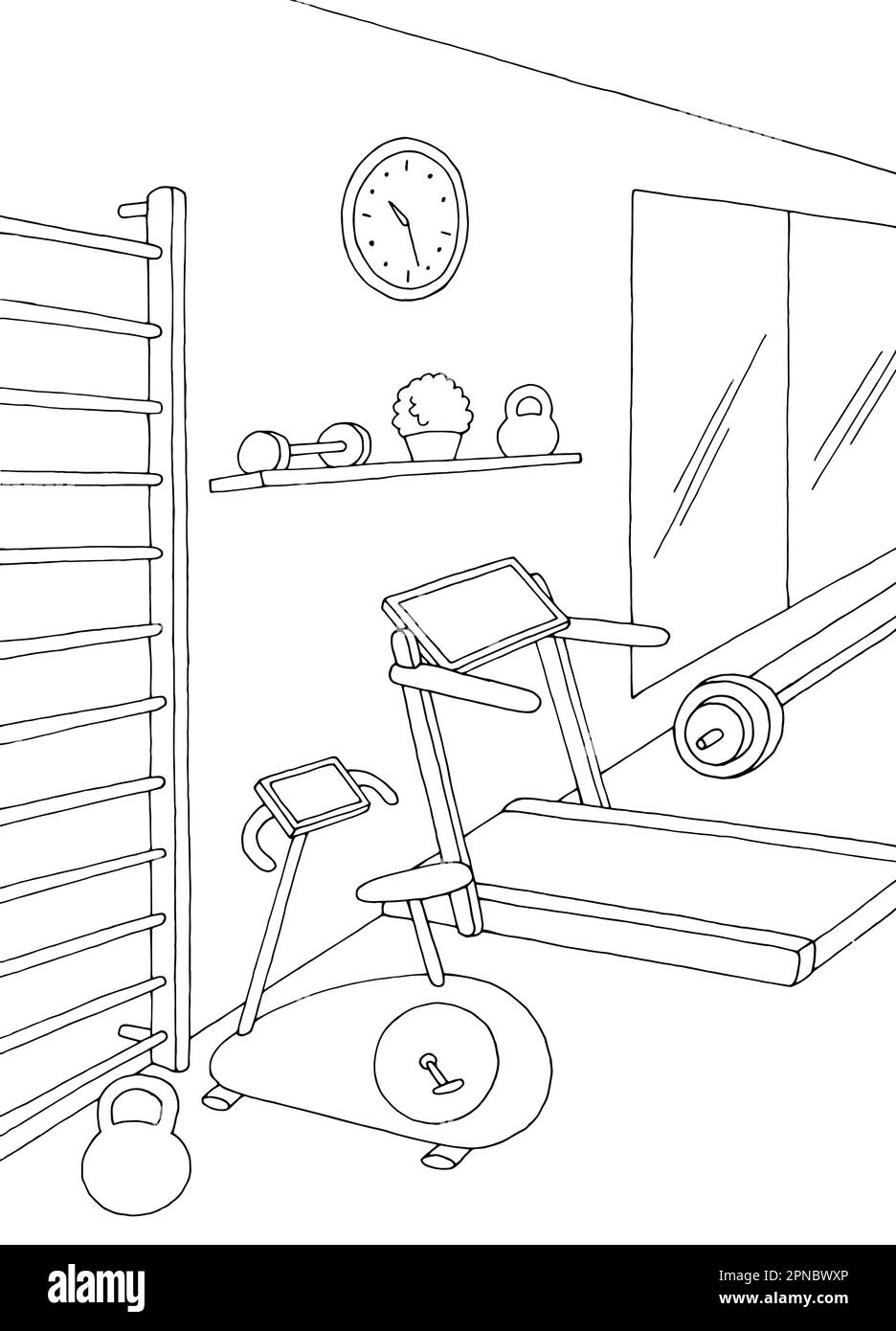 Aggregate 150+ gym drawing easy seven.edu.vn