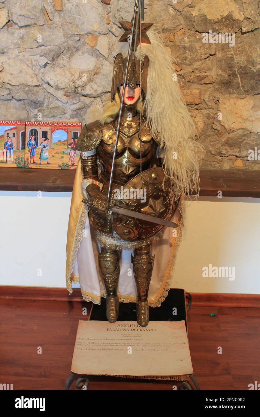 Angelica Sicilian Opera Puppet At Castello Medievale museum Taormina