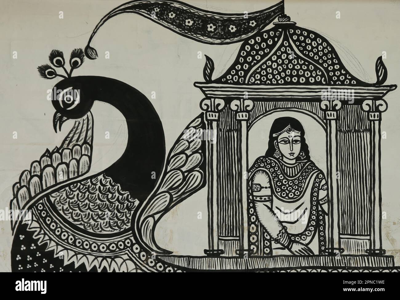 Wail art work on the eve of Pahela Boishakh (The Bangla New Year) by