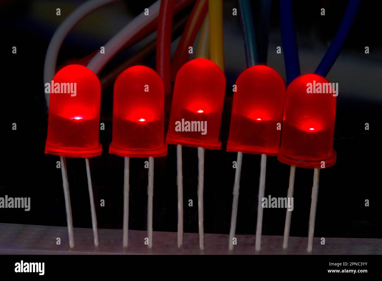 Red Led Lights Stock Photo - Alamy