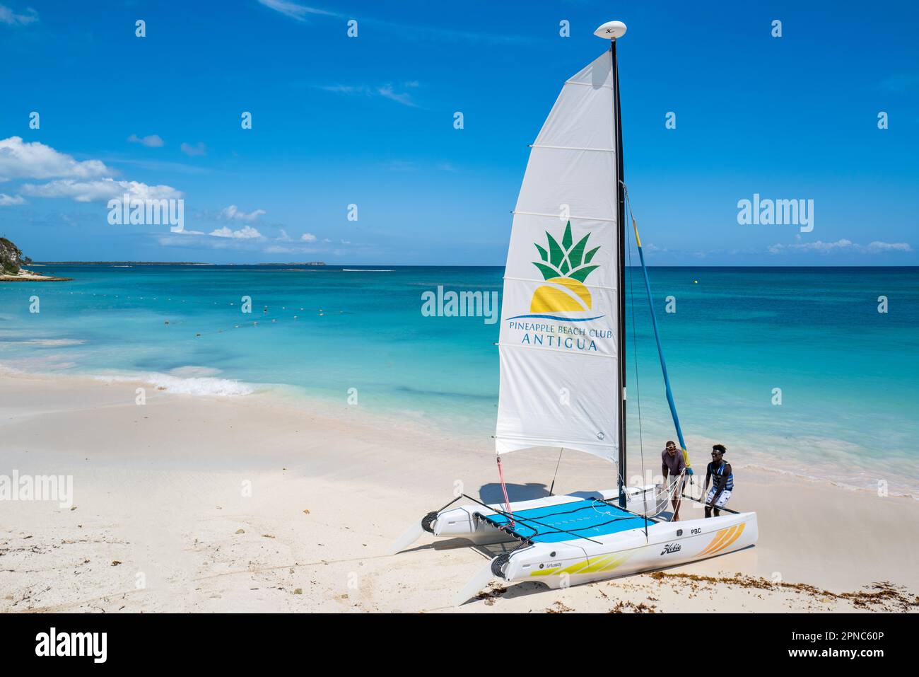 Pineapple Beach Club Long Bay Antigua Stock Photo Alamy