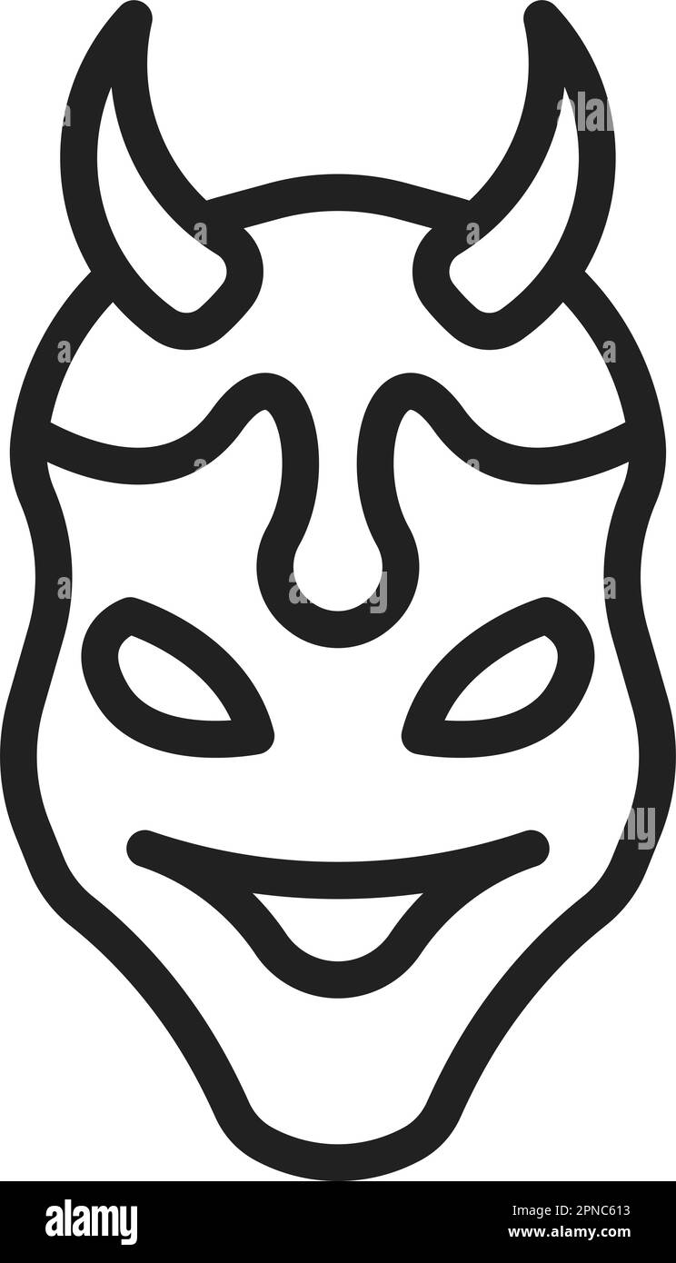 Oni icon vector image. Suitable for mobile apps, web apps and print ...