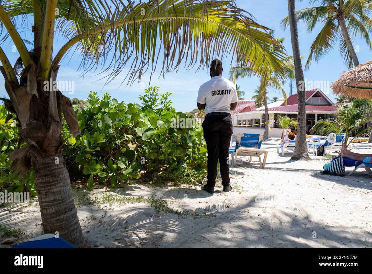 Pineapple Beach Club Long Bay Antigua Stock Photo Alamy