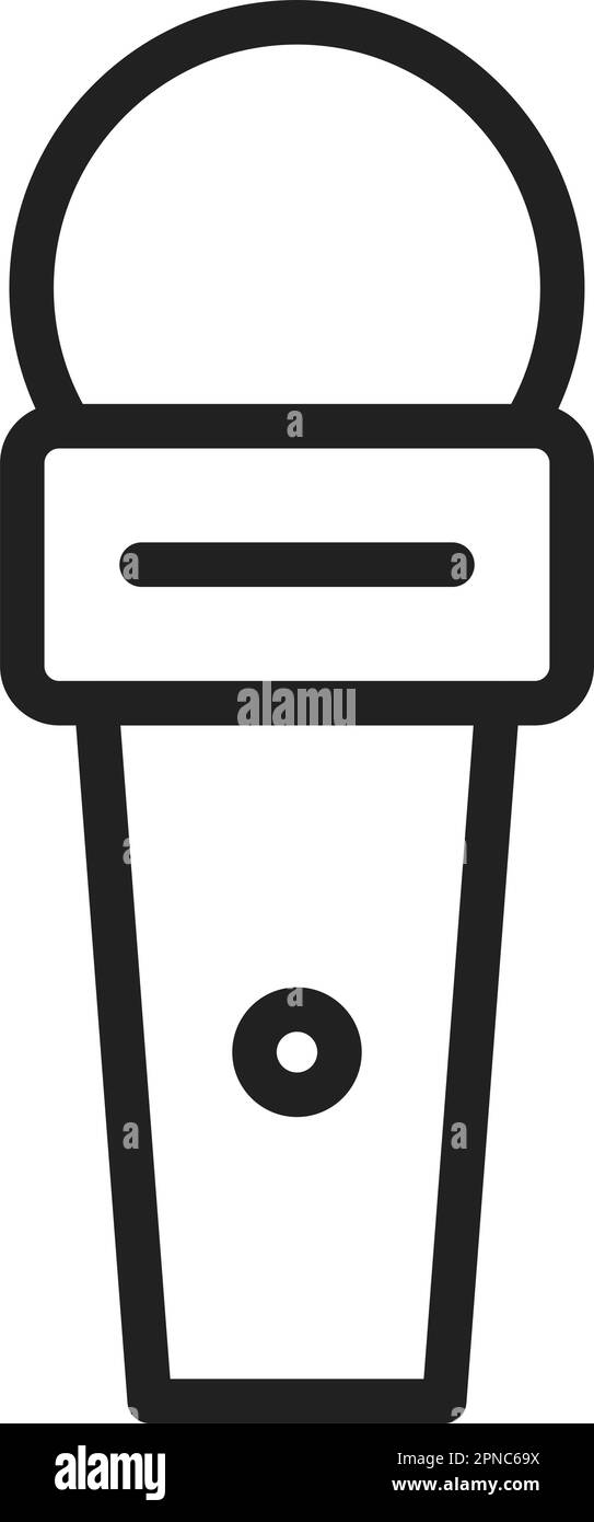 News Mic icon vector image. Suitable for mobile apps, web apps and print media. Stock Vector