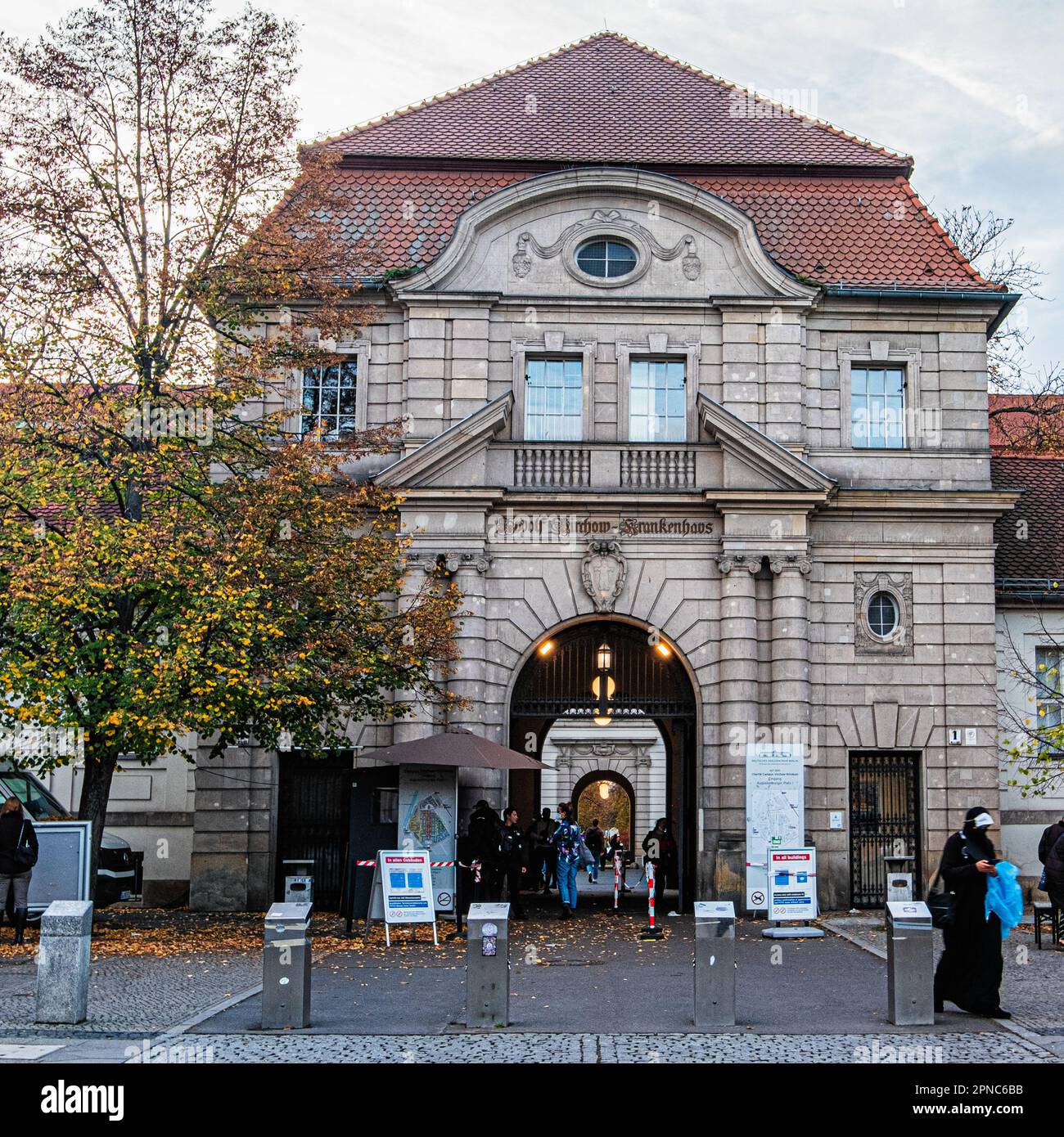 The Rudolf Virchow Hospital,entrance, Augustenburger Platz, Wedding