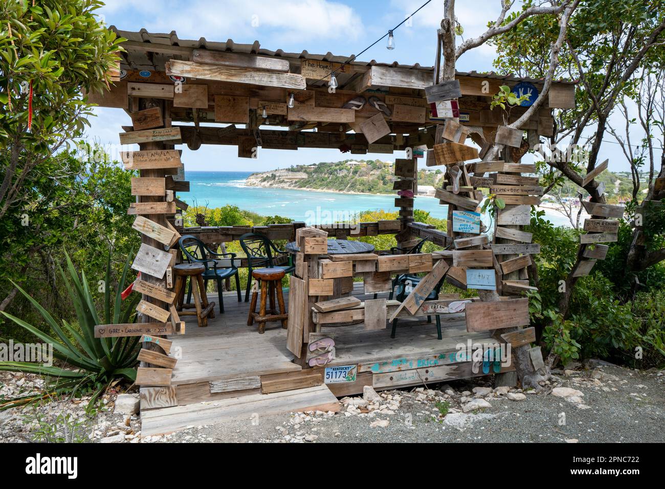 Pineapple Beach Club Long Bay Antigua Stock Photo Alamy