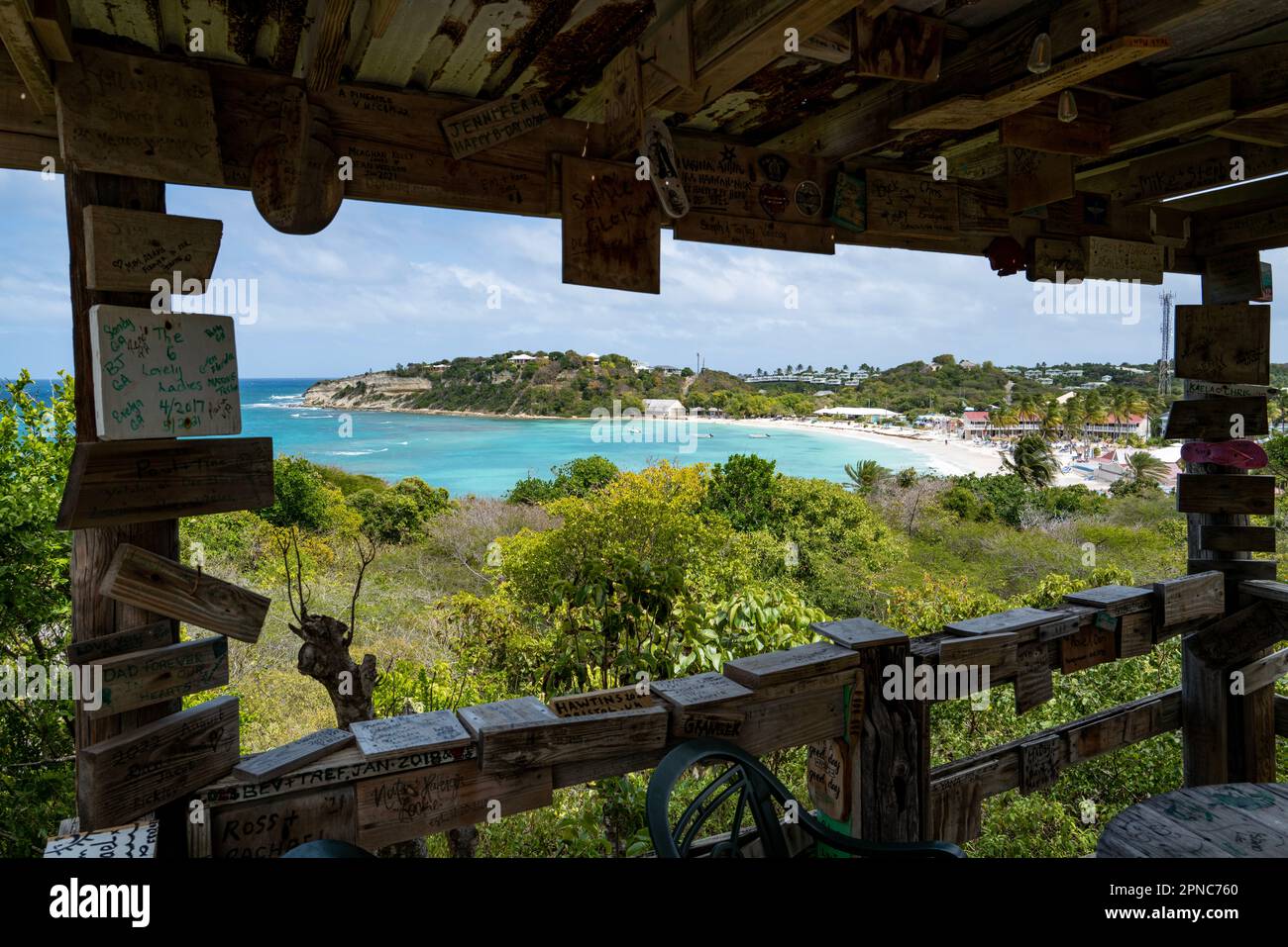 Pineapple Beach Club Long Bay Antigua Stock Photo Alamy