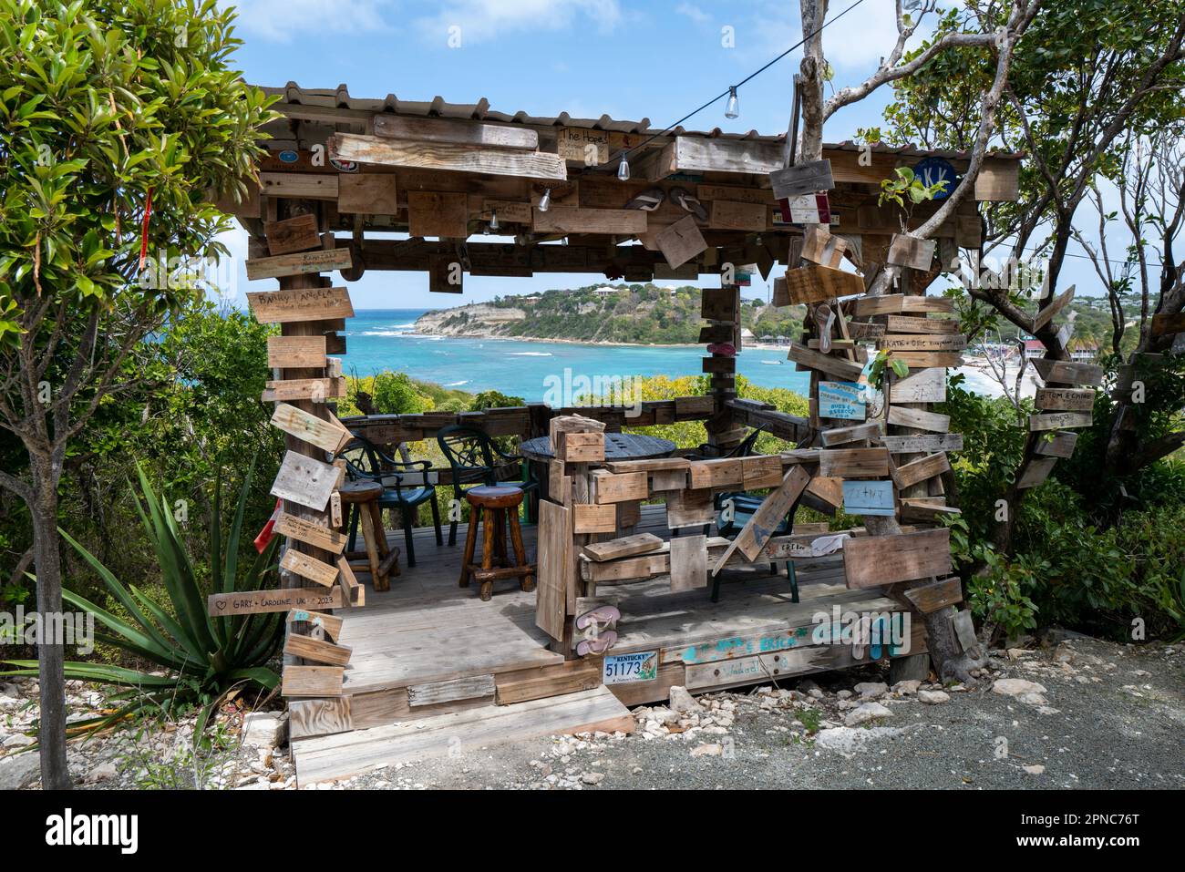 Pineapple Beach Club Long Bay Antigua Stock Photo Alamy