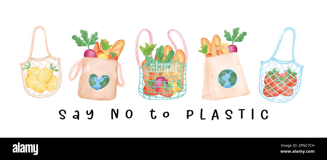 Group of EcoFriendly reusable shopping bag full of fresh vegetables