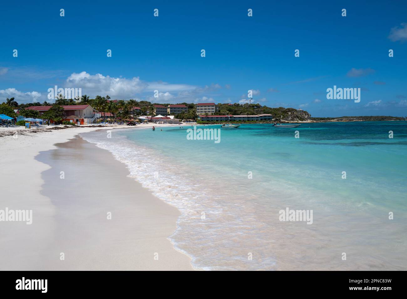 Pineapple Beach Club Long Bay Antigua Stock Photo Alamy