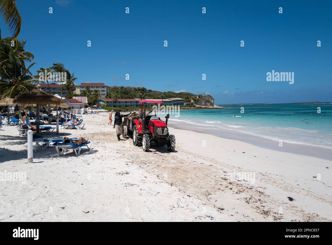 Pineapple Beach Club Long Bay Antigua Stock Photo Alamy
