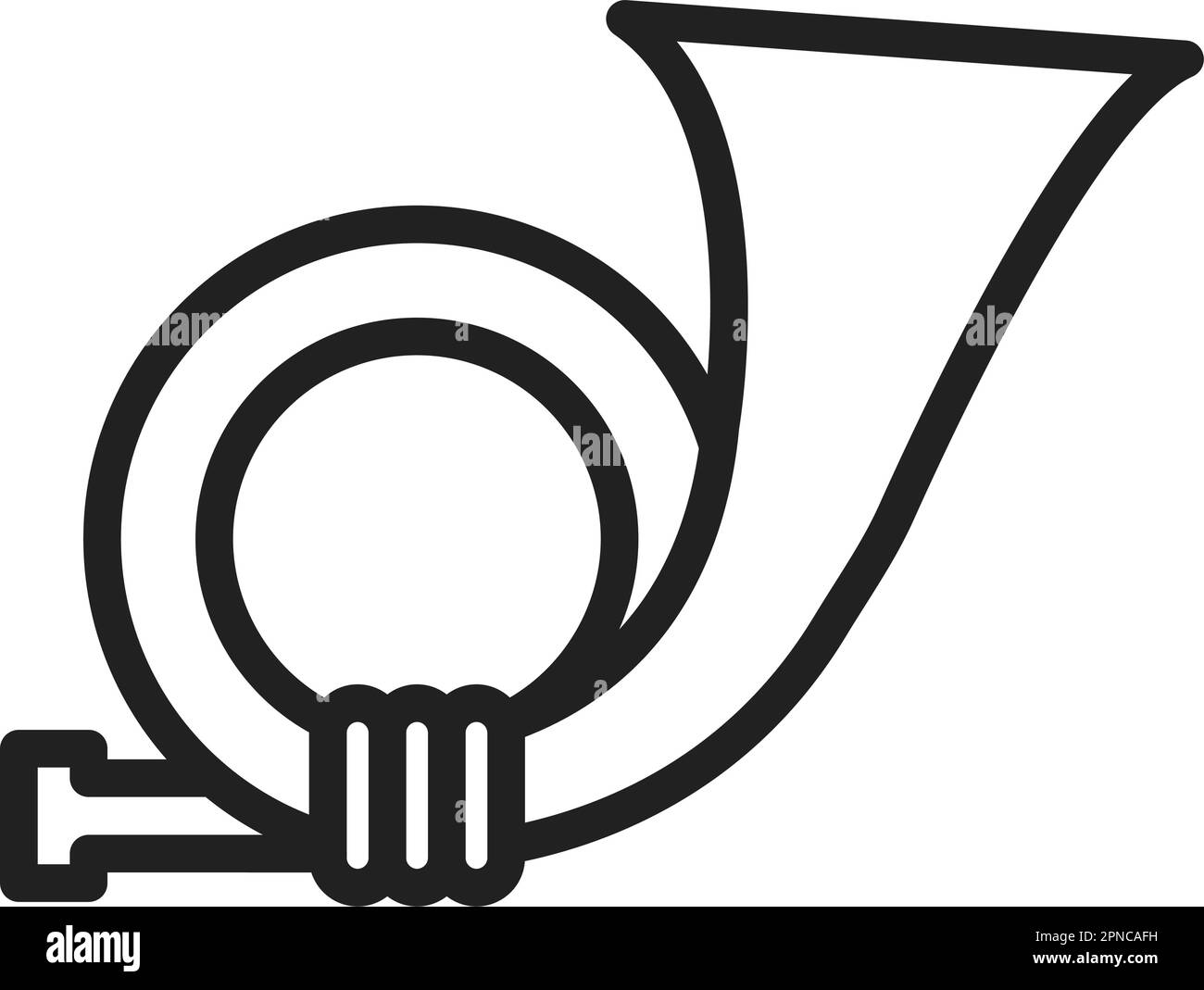 Postal Horn icon vector image. Suitable for mobile apps, web apps and print media. Stock Vector