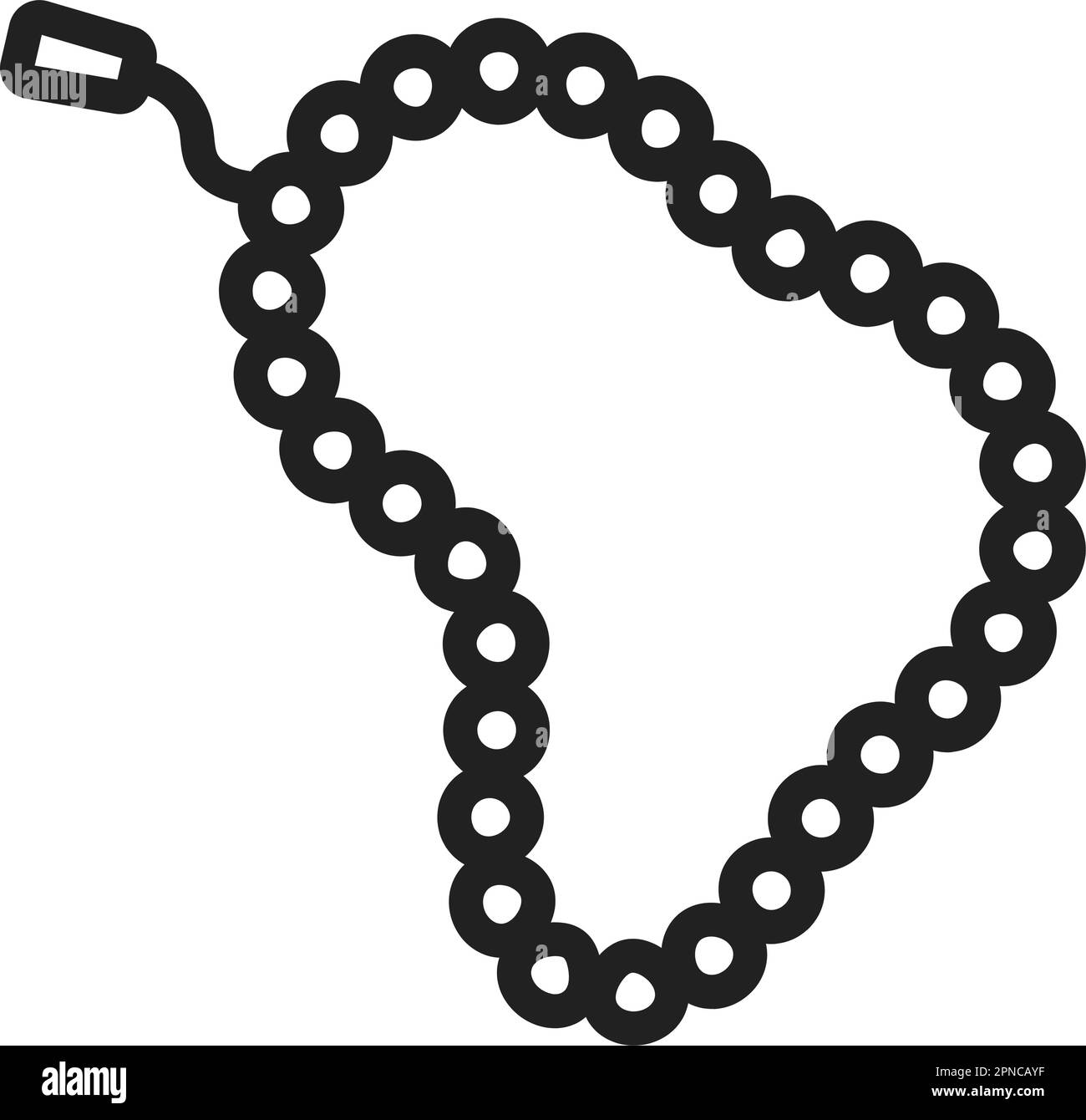 Prayer Beads icon vector image. Suitable for mobile apps, web apps and print media. Stock Vector