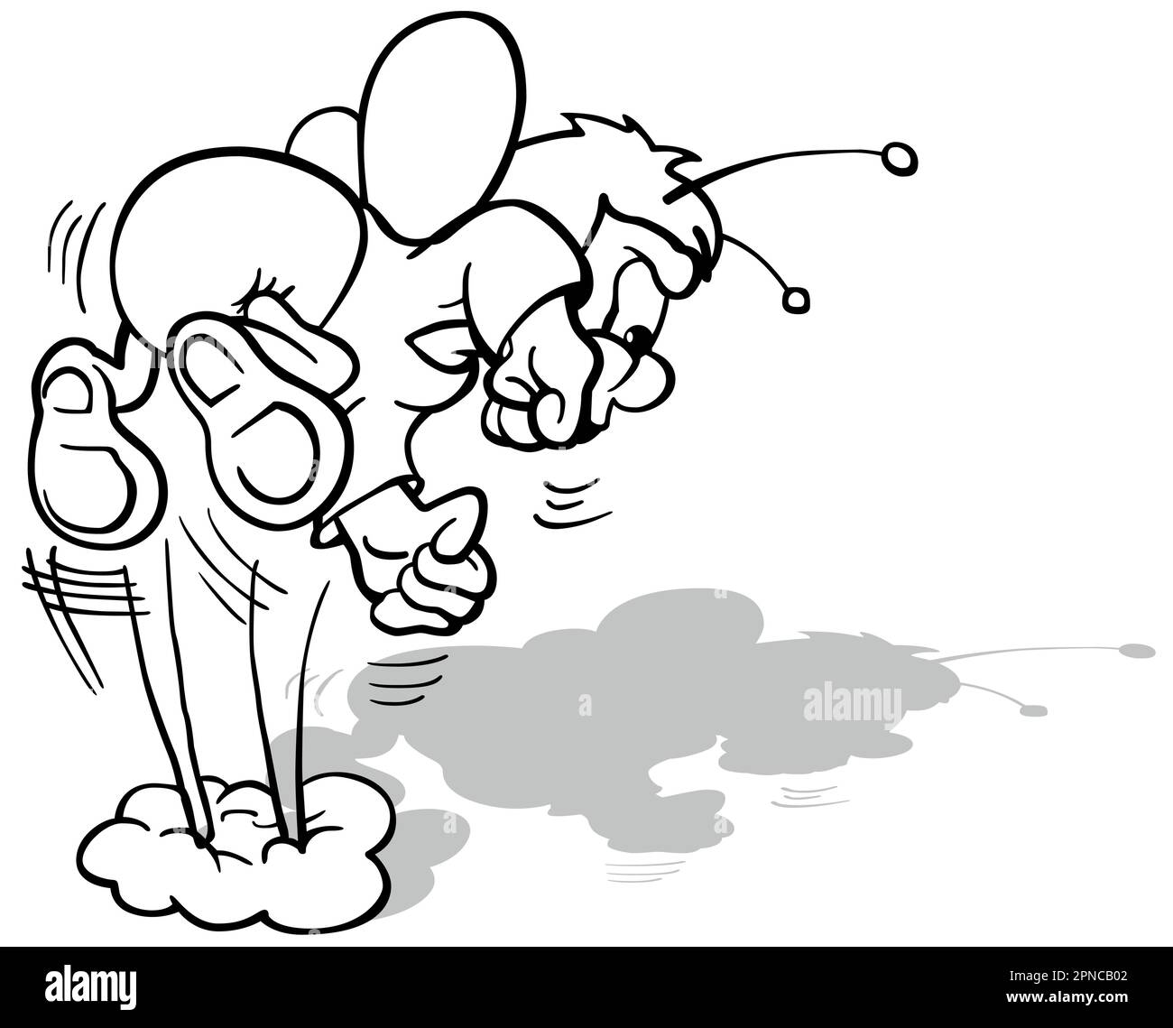 Drawing of a Jumping Beetle from the Rear View Stock Vector Image & Art