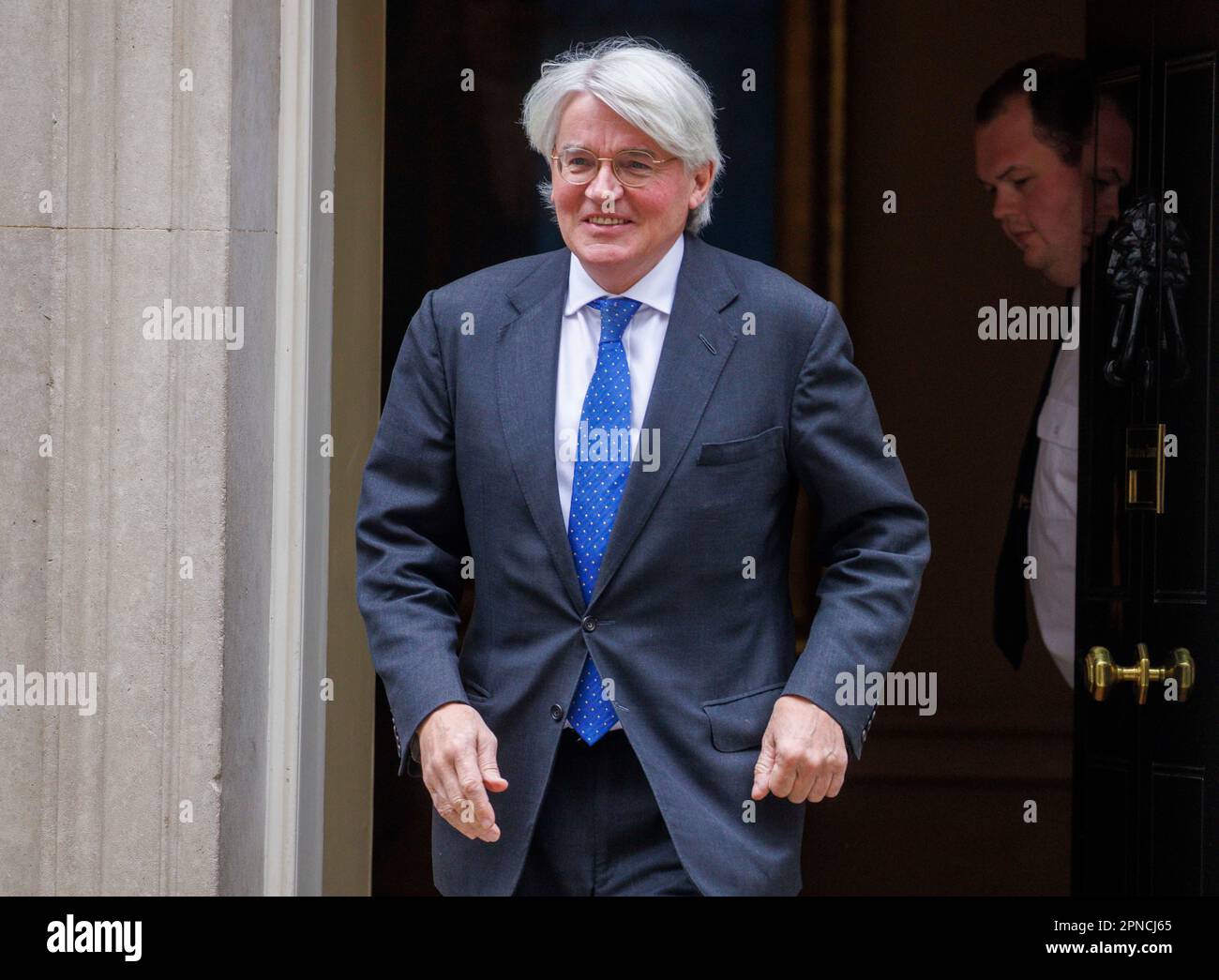 London, UK. 18th Apr, 2023. Andrew Mitchell, Minister of State (Development and Africa), at Downing Street. Credit: Karl Black/Alamy Live News Stock Photo