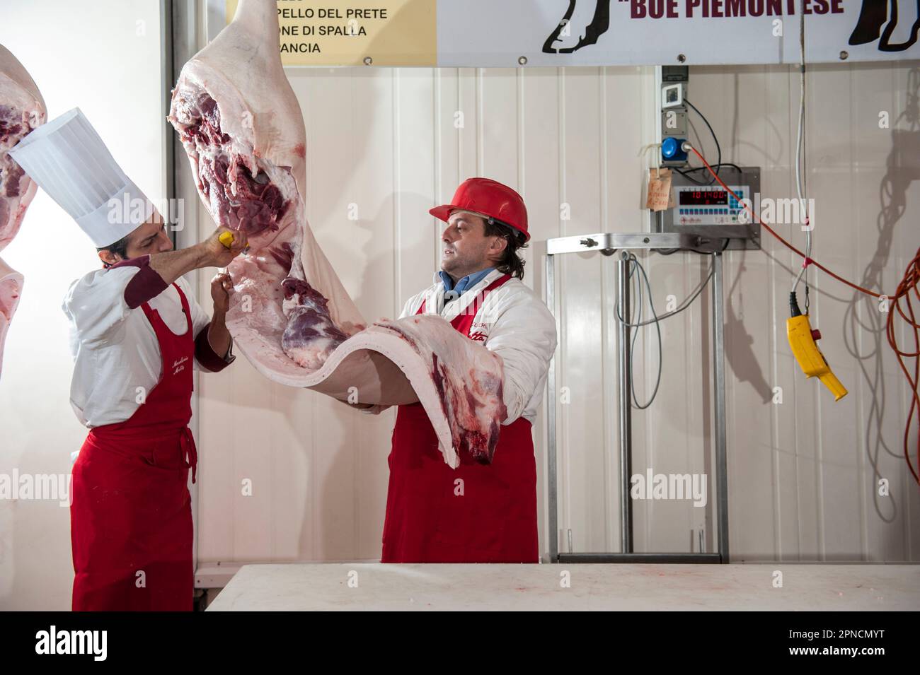 Processing Lard Macelleria milan hi-res stock photography and images - Alamy