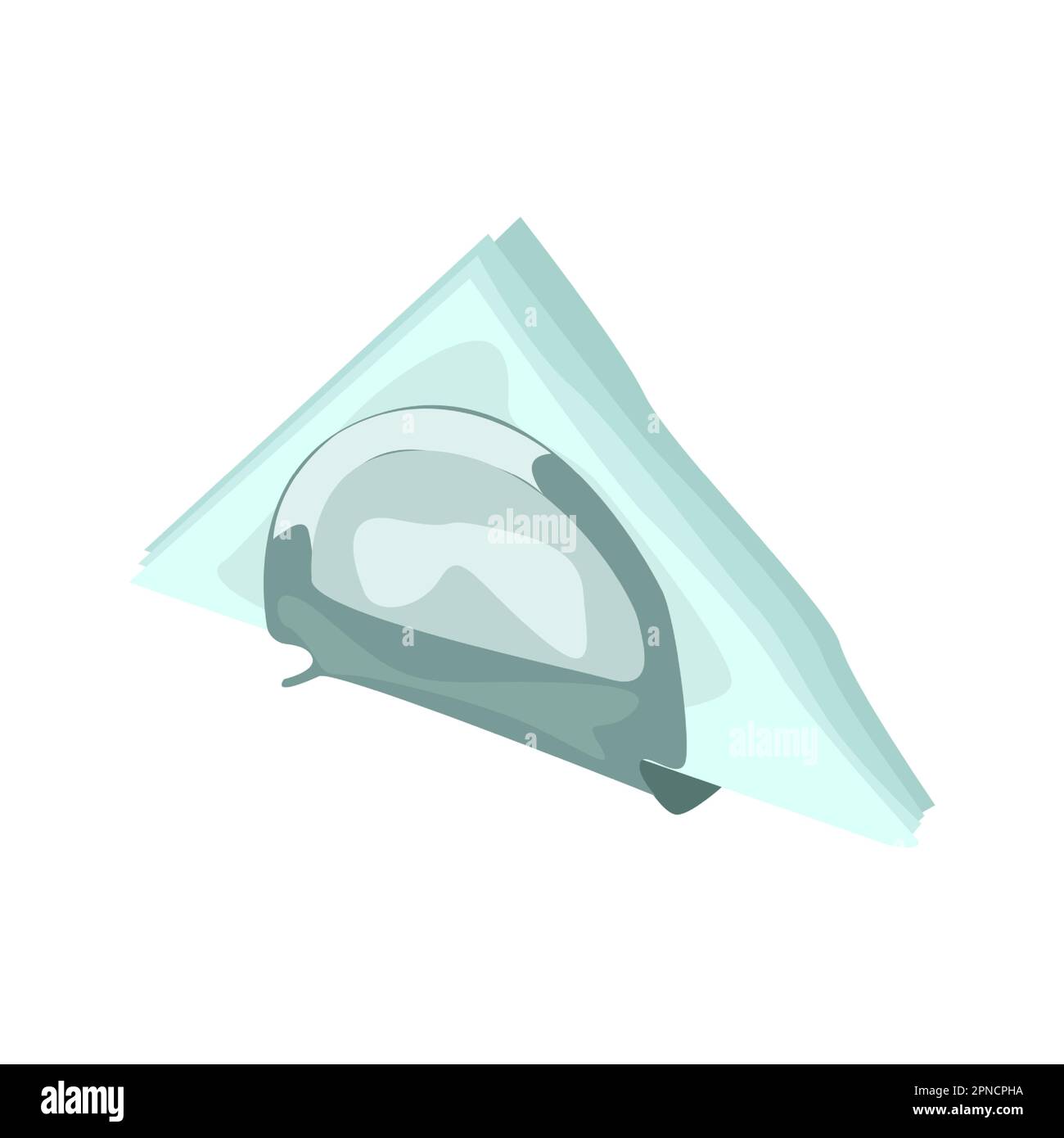 Napkin holder illustration in color cartoon style. Editable vector