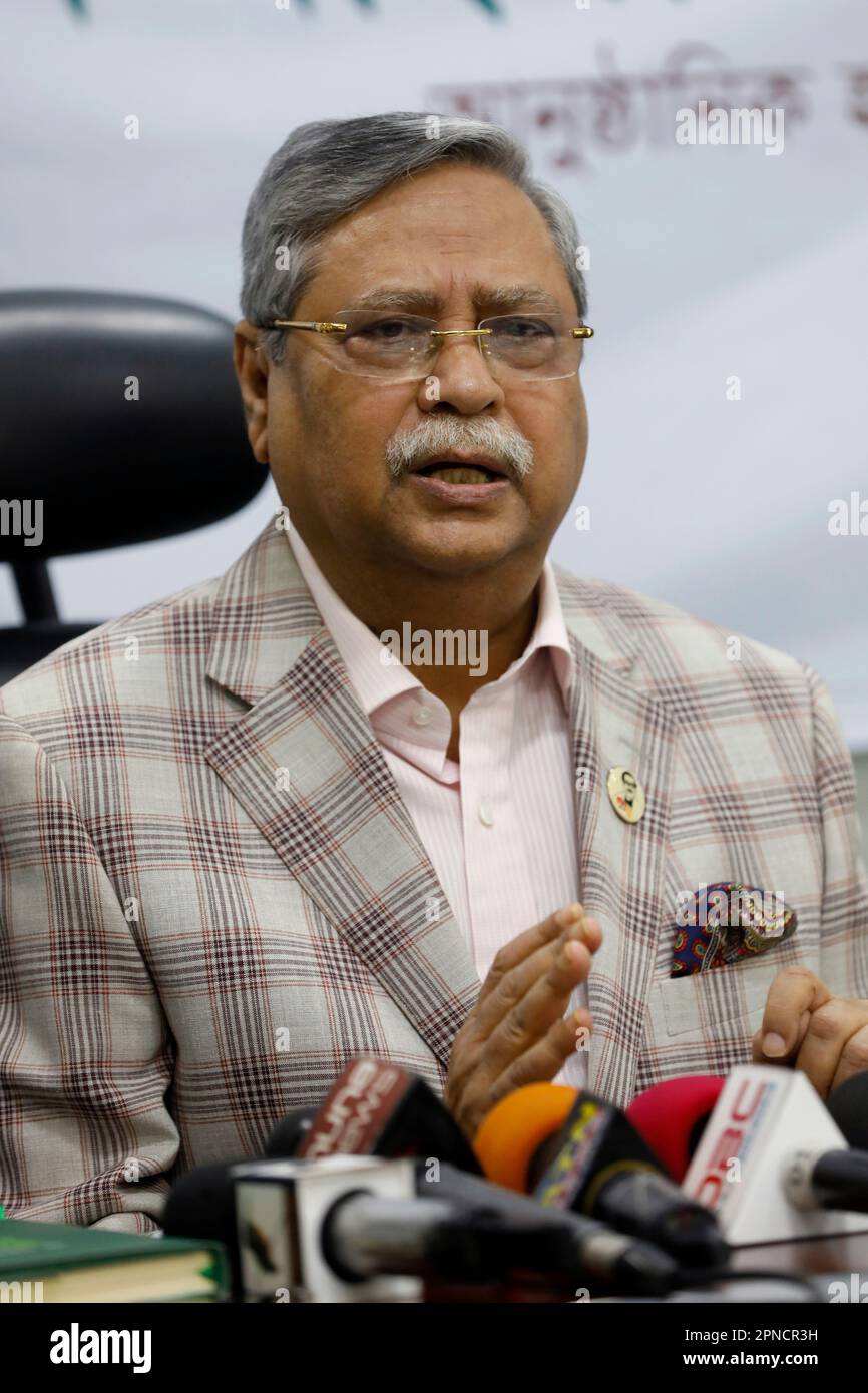 Dhaka, Bangladesh - April 16, 2023: Newly elected president of Bangladesh Md Shahabuddin chuppu. Stock Photo