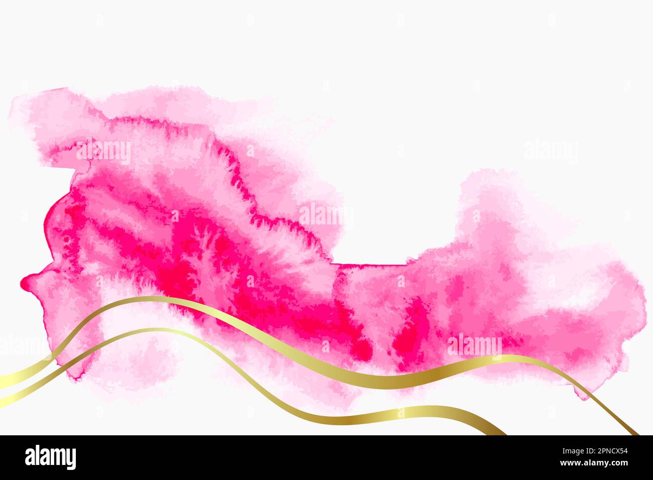 Light Pink and Gold Watercolor Artwork Template Stock Vector Image & Art Alamy