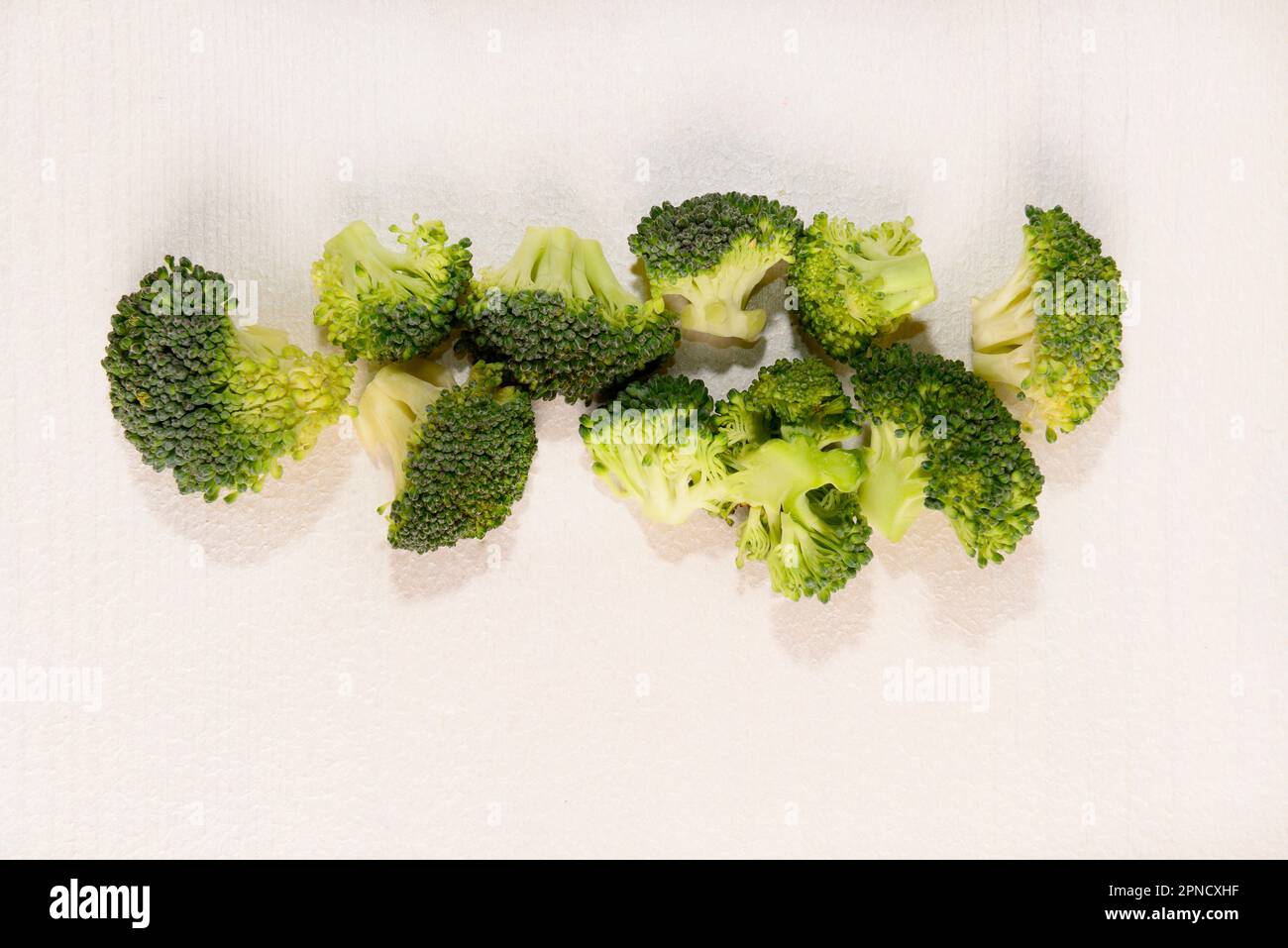 broccoli, variety of cabbage with ball-shaped inflorescence, dark green in color Stock Photo