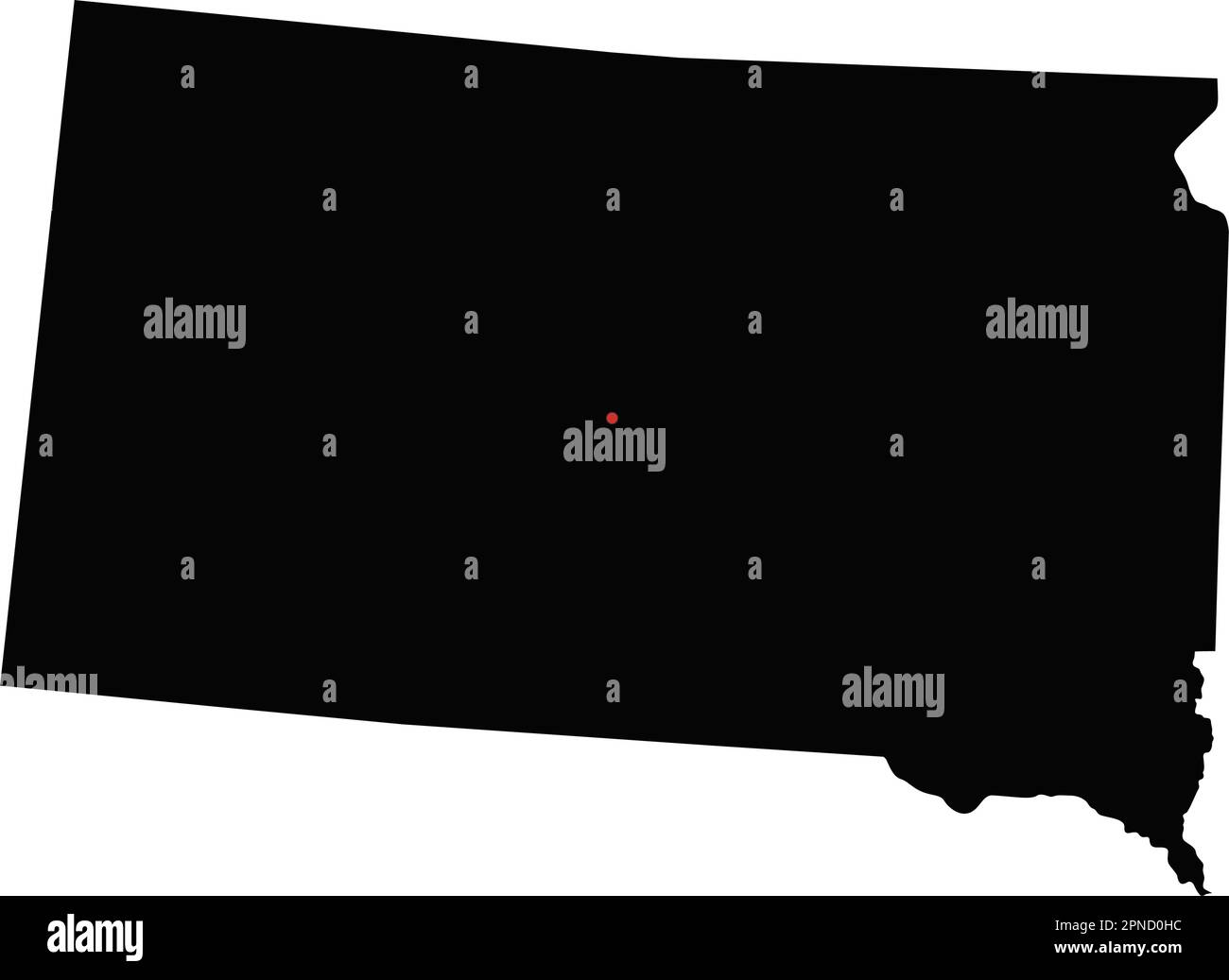 highly-detailed-south-dakota-silhouette-map-stock-vector-image-art