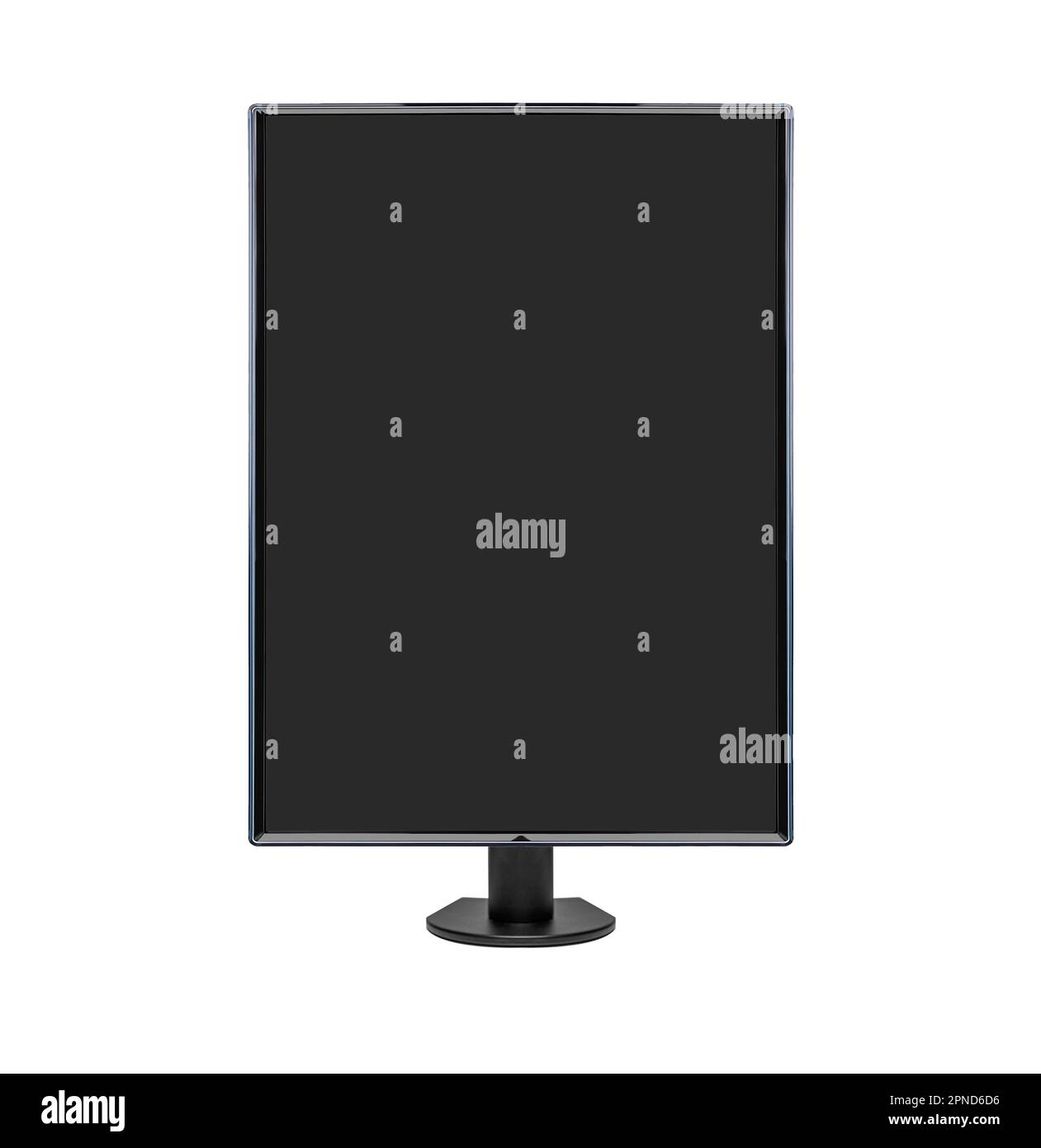Monitor on a desktop mount on a white background Stock Photo Alamy
