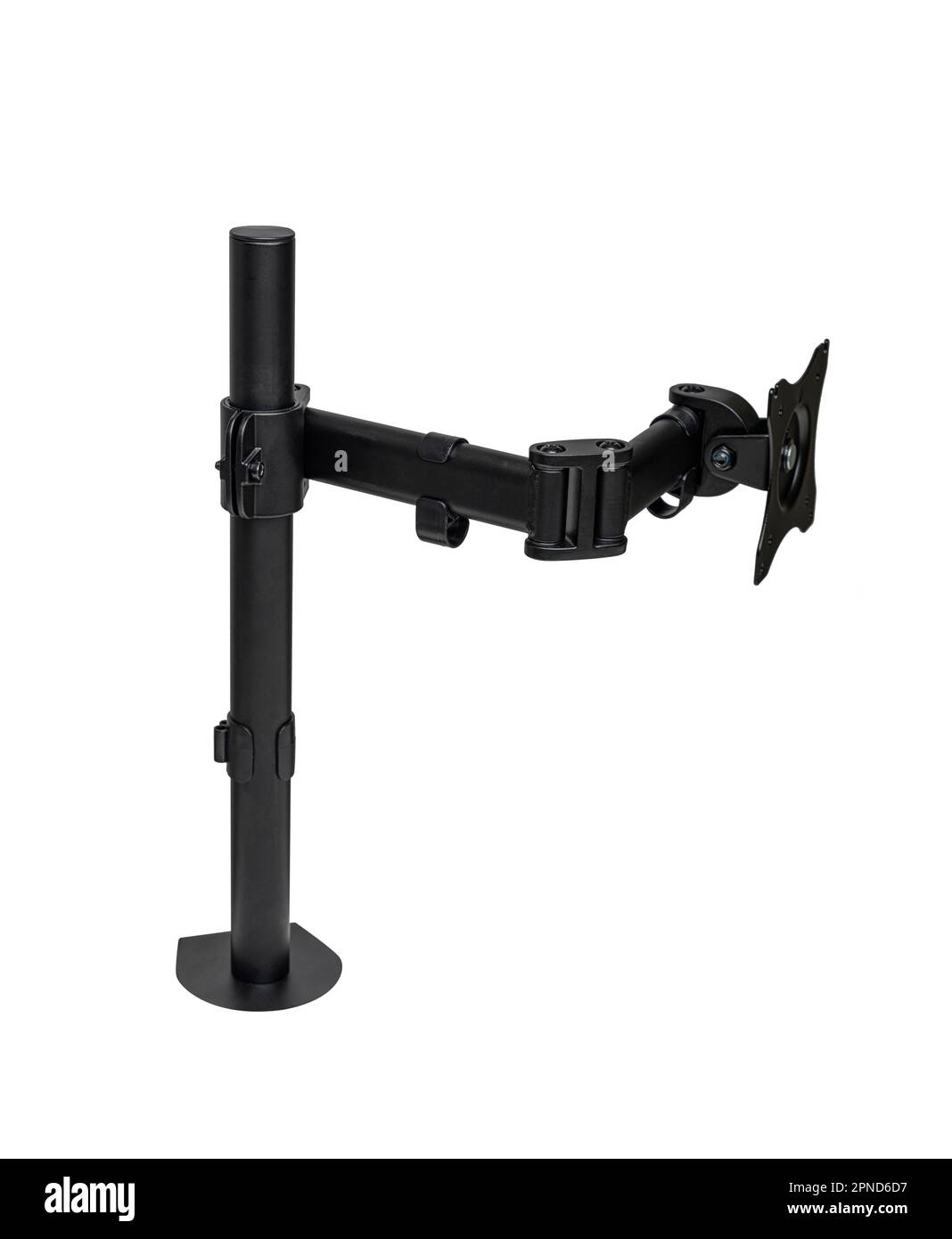 Desktop monitor mount isolated on white background Stock Photo Alamy