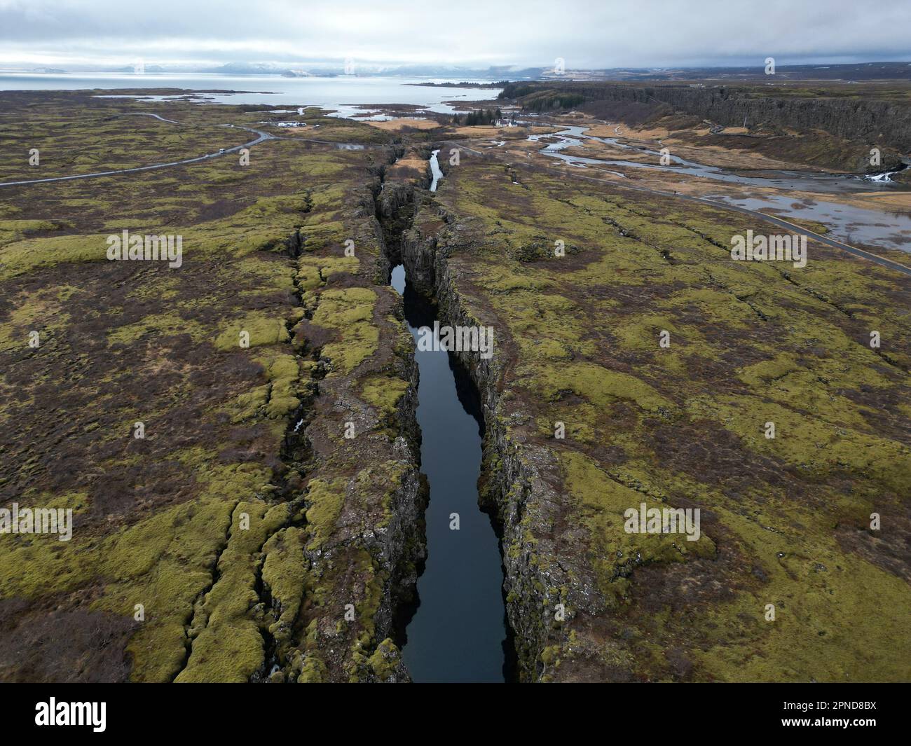 A tranquil river flow through rocky terrain in a stunning natural