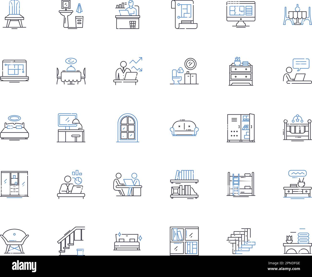 Table line icons collection. Furniture, Dinner, Work, Coffee, Desk, Surface, Picnic vector and linear illustration. Games,Family,Dining outline signs Stock Vector