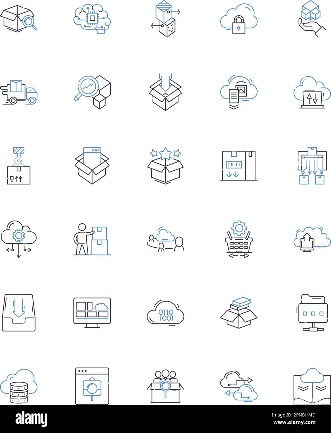 Hoarding line icons collection. Compulsive, Clutter, Disorder, Accumulation, Possessions, Excessive, Obsessive vector and linear illustration Stock Vector