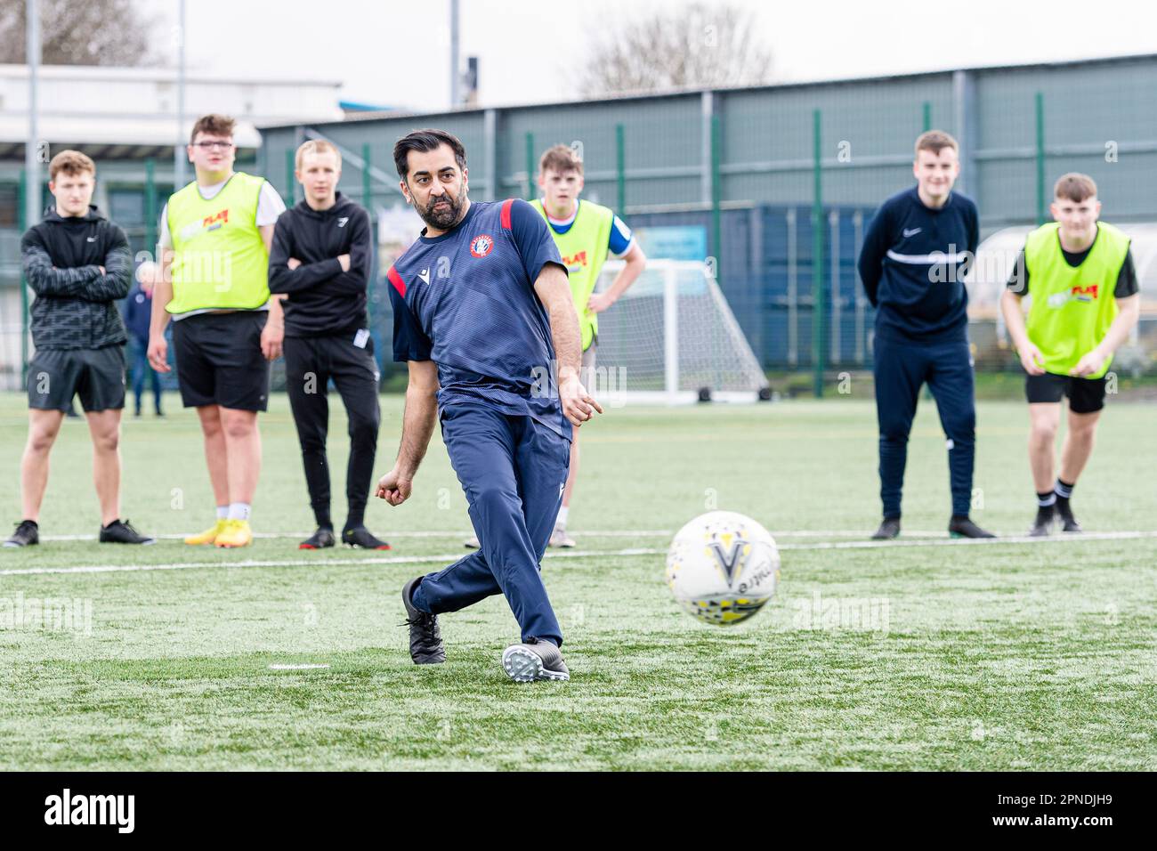 SNP member Humza Yousaf launches "Football for all" at the Spartan