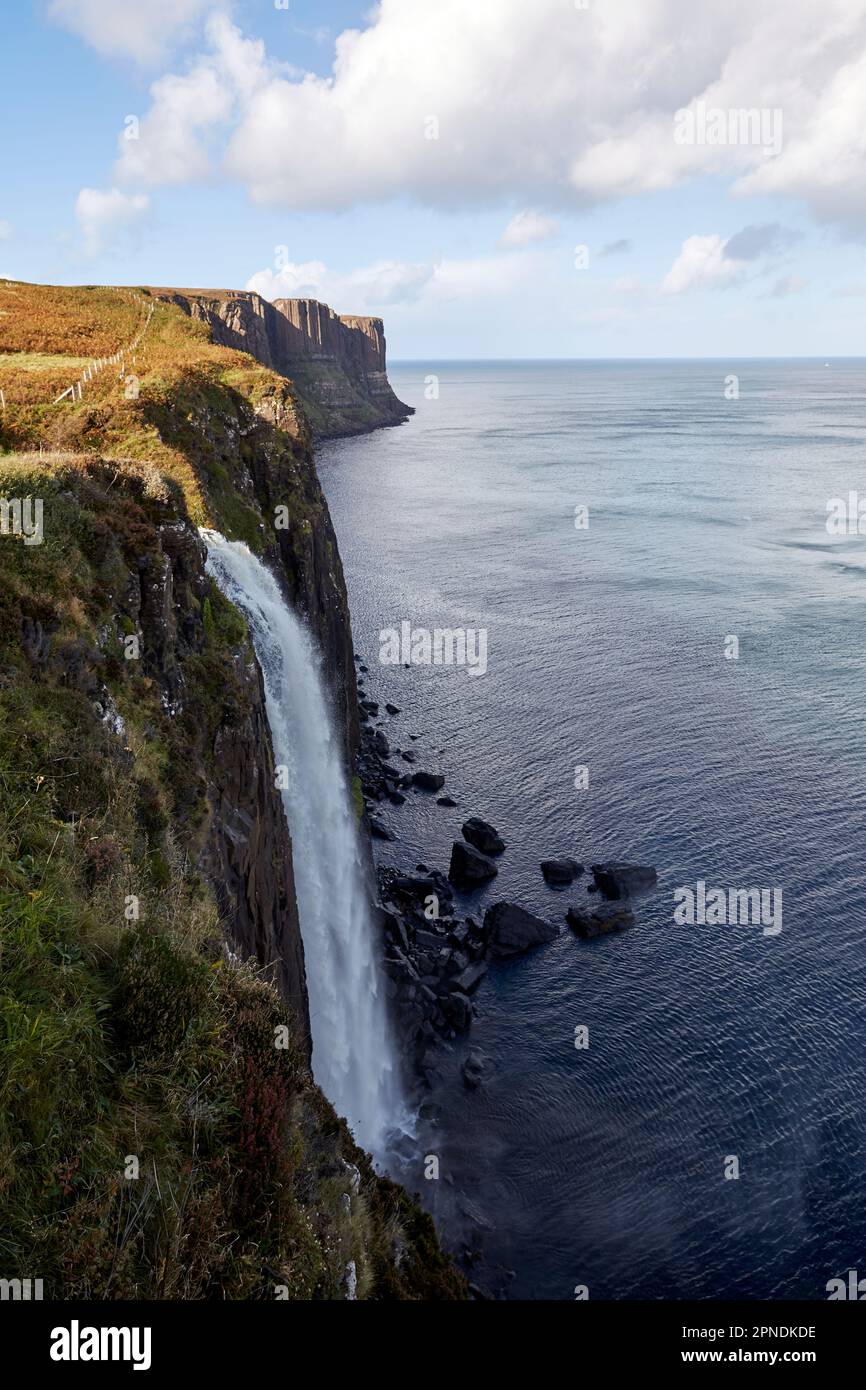 Mealt Falls and Kilt Rock Coastline trotternish peninsula isle of skye ...
