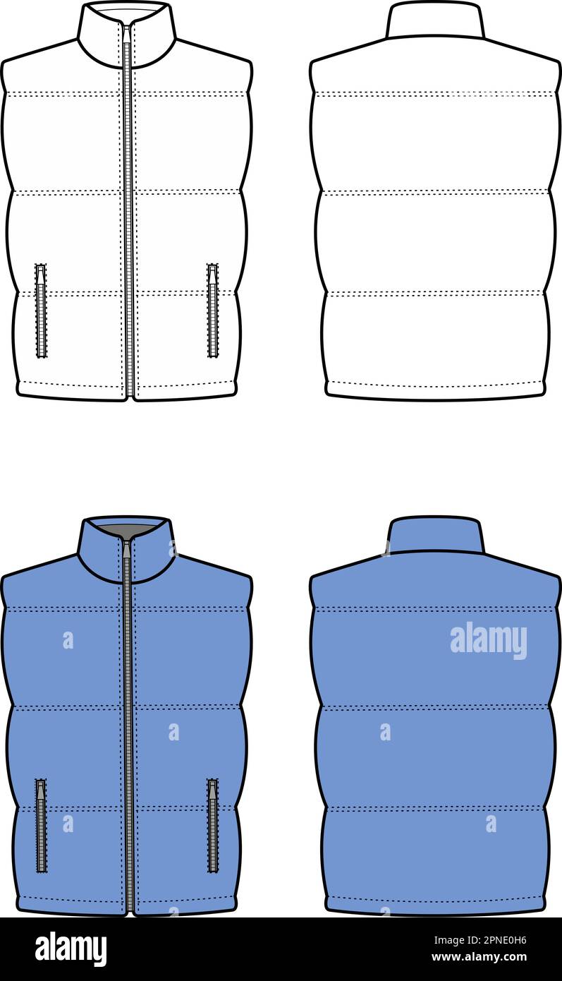 Quilted Zip Front Vest