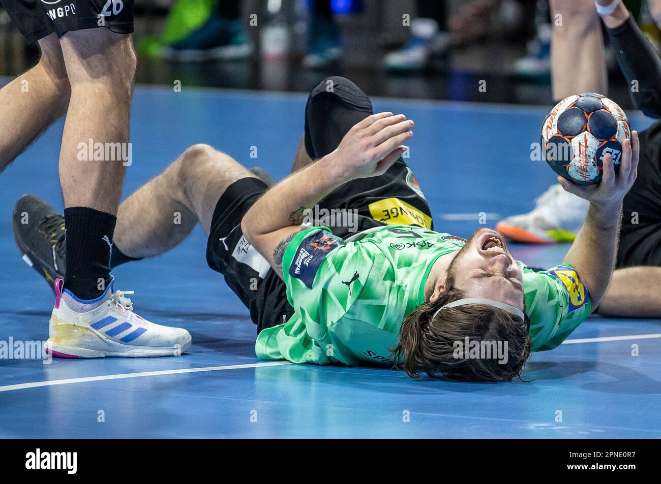 Berlin, Germany. 18th Apr, 2023. Handball EHF European League, Füchse