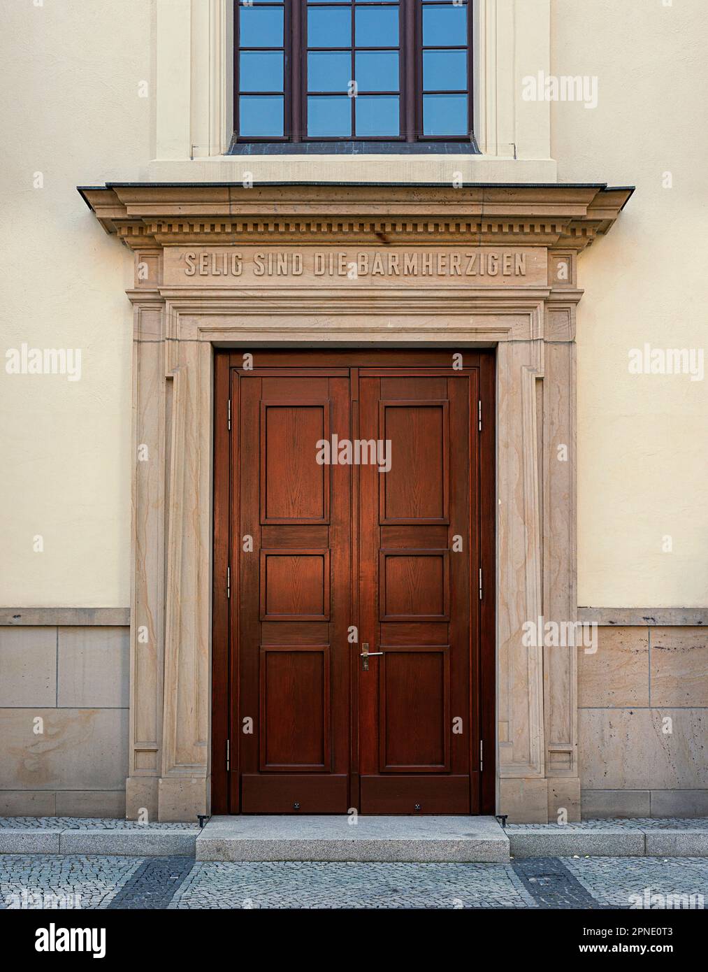 Side Entrances At The German Cathedral, Gendarmenmarkt, Berlin, Germany Stock Photo