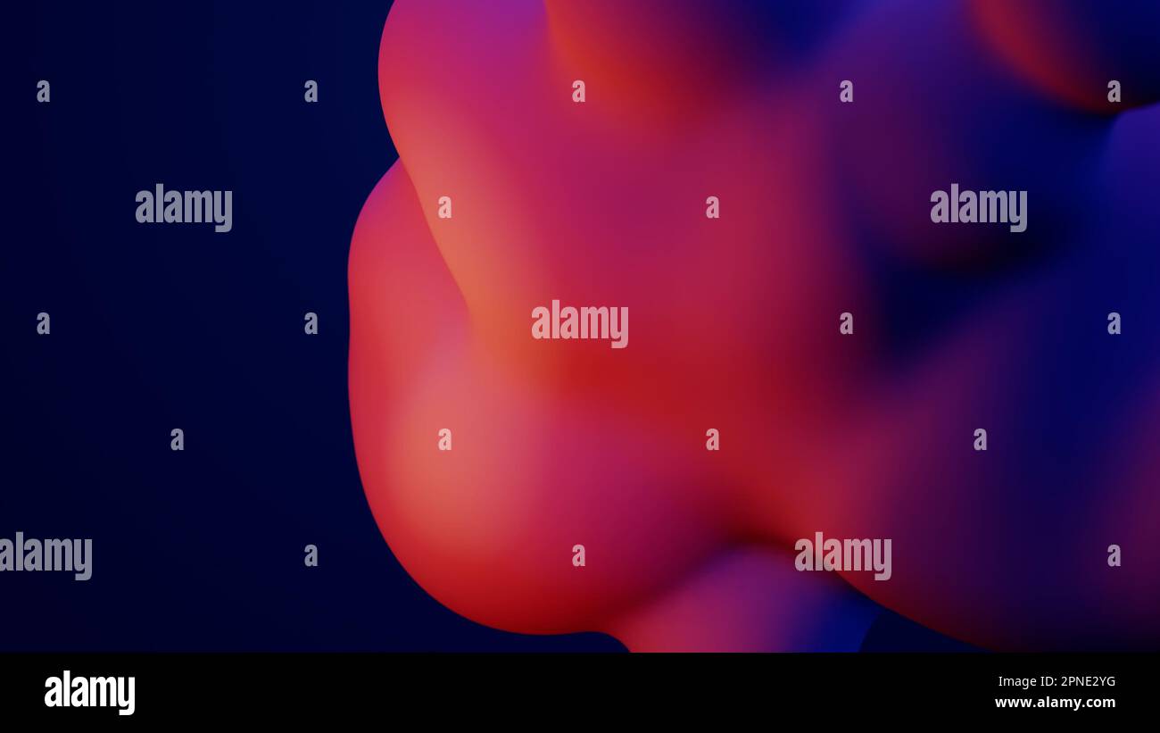 Metaverse 3d render morphing animation pink purple abstract metaball ...
