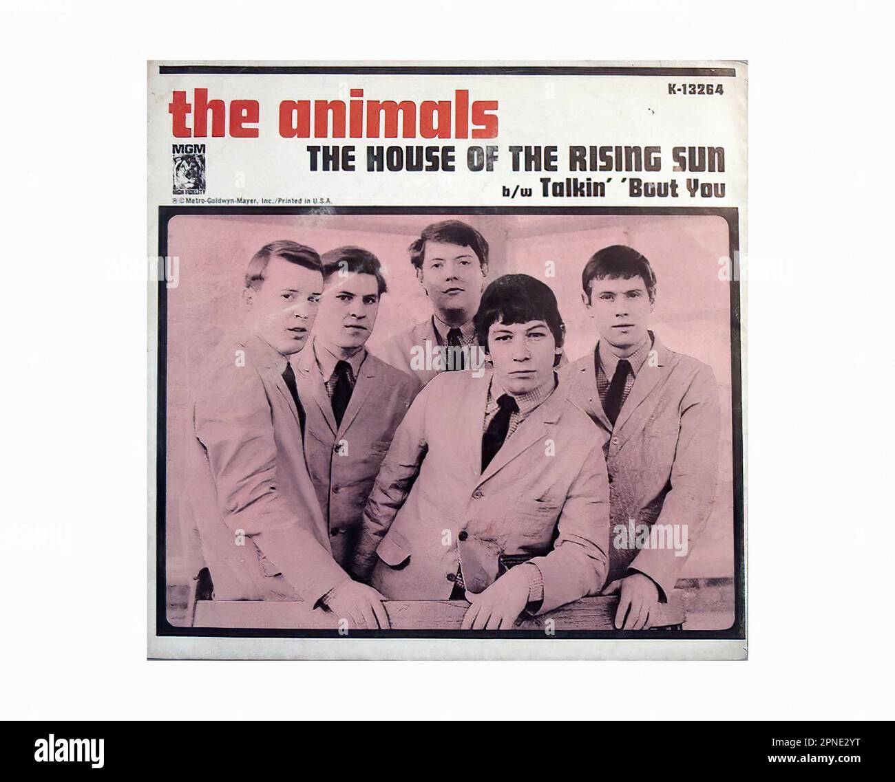 Animals - 1964 07 - Vintage 45 R.P.M Music Vinyl Record Stock Photo - Alamy