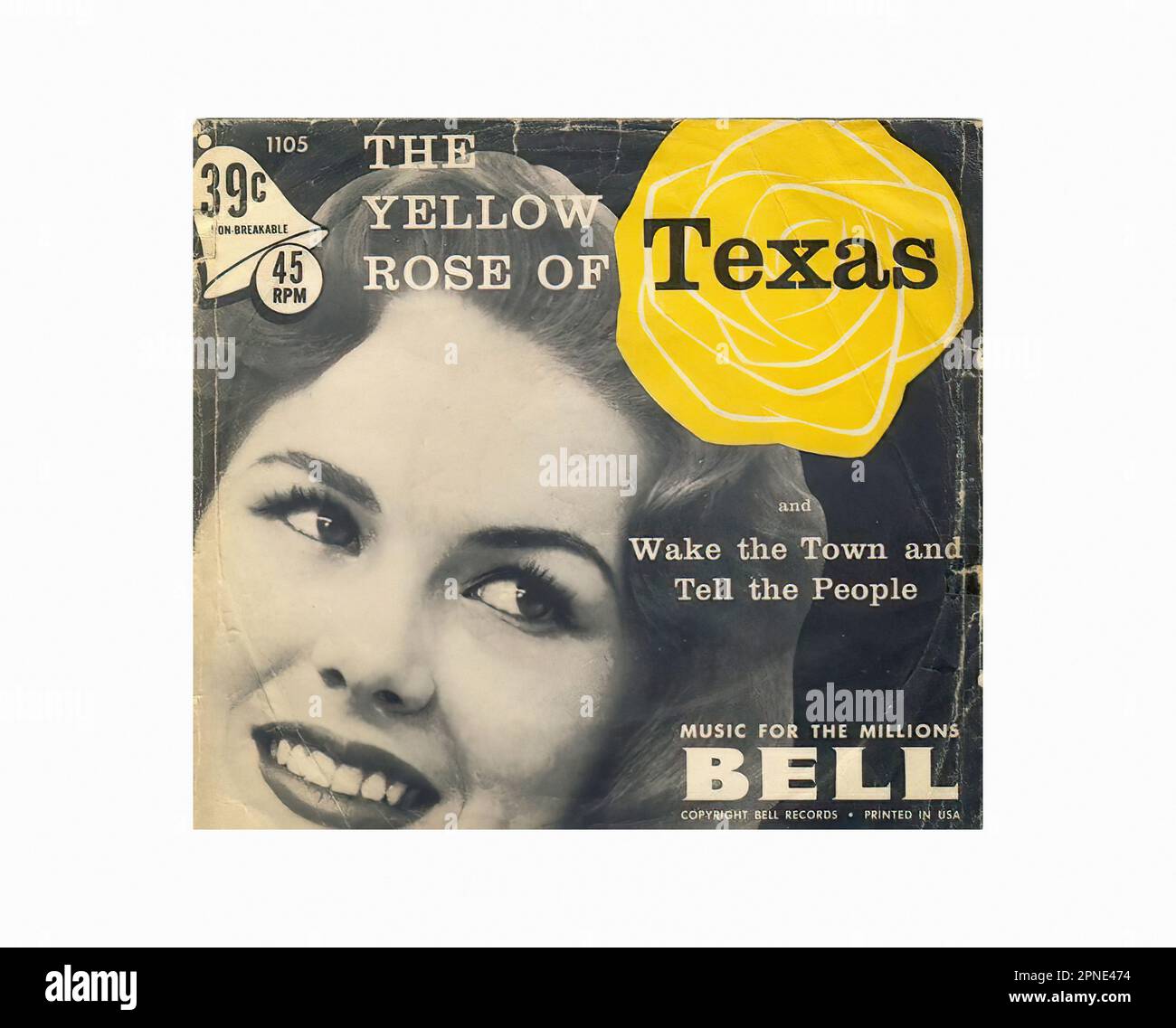 Bell Ringers - 1955 01 - Vintage 45 R.P.M Music Vinyl Record Stock Photo