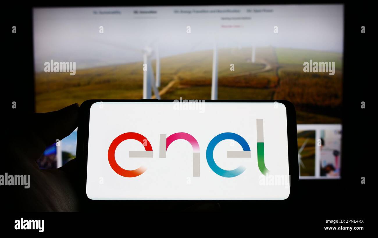 Enel logo hi-res stock photography and images - Alamy