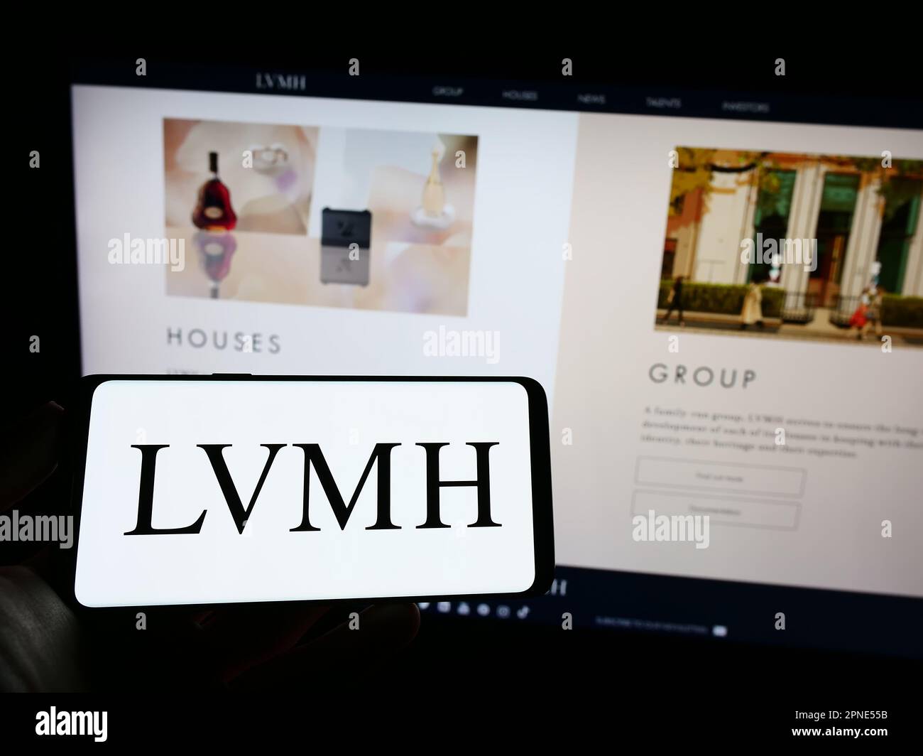 Louis Vuitton application icon on computer display Stock Photo - Alamy