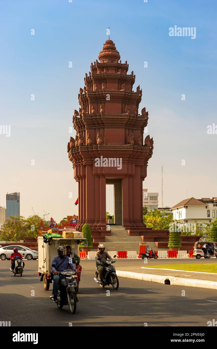The Independence Monument, Phnom Penh, Cambodia Stock Photo
