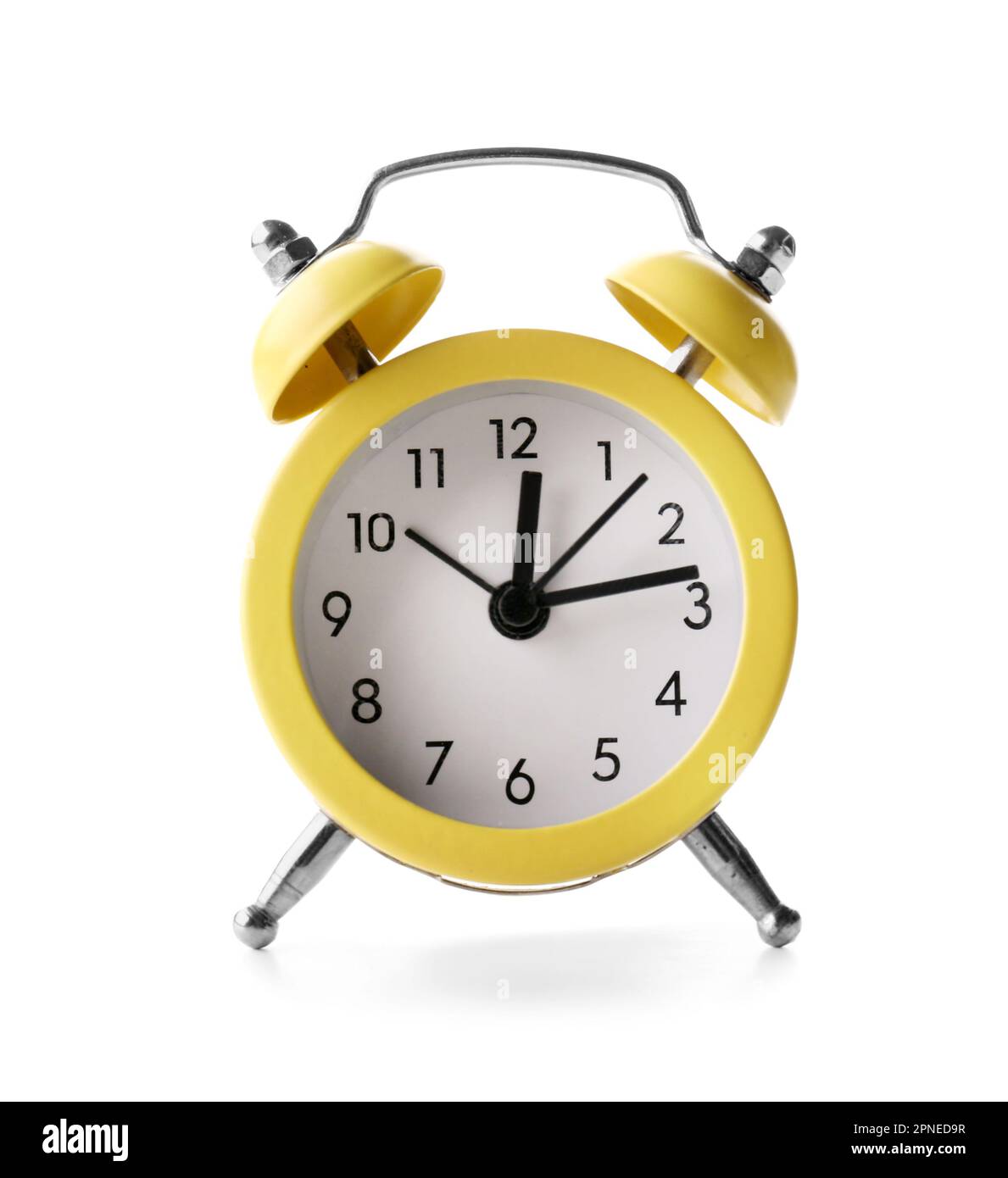 Alarm clock isolated on white background Stock Photo - Alamy