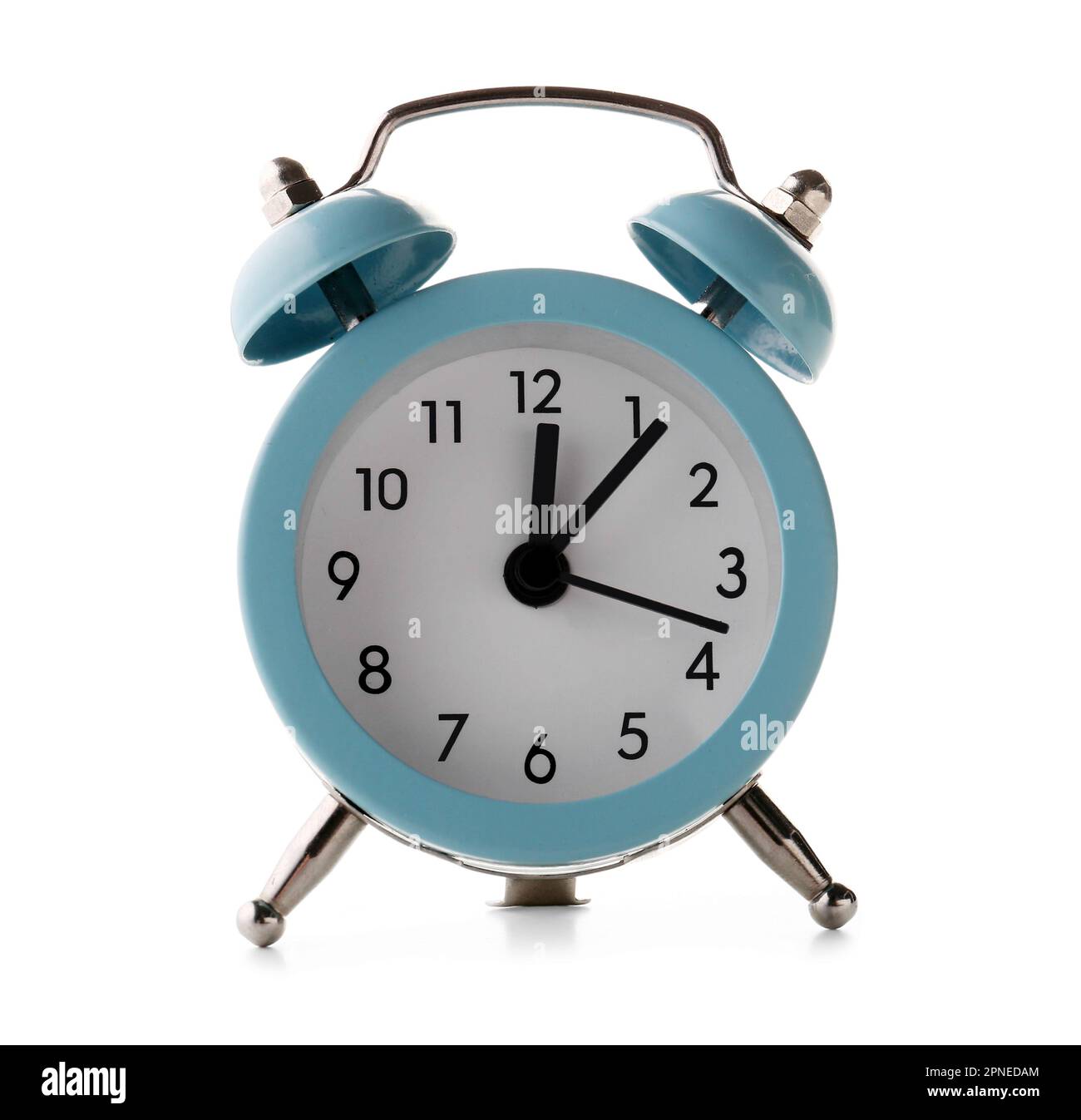 Alarm clock isolated on white background Stock Photo - Alamy
