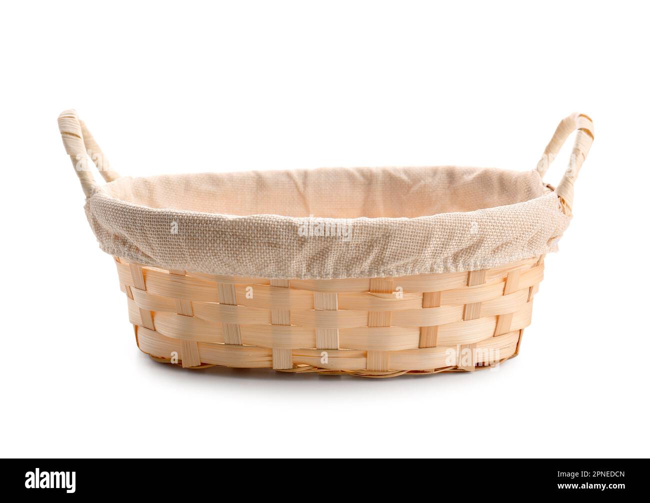 Empty basket isolated on white background Stock Photo - Alamy