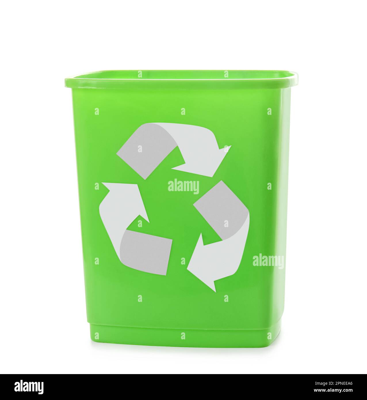 Trash bin isolated on white background Stock Photo - Alamy