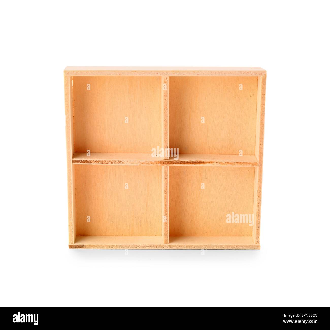 Empty wooden box isolated on white background Stock Photo - Alamy