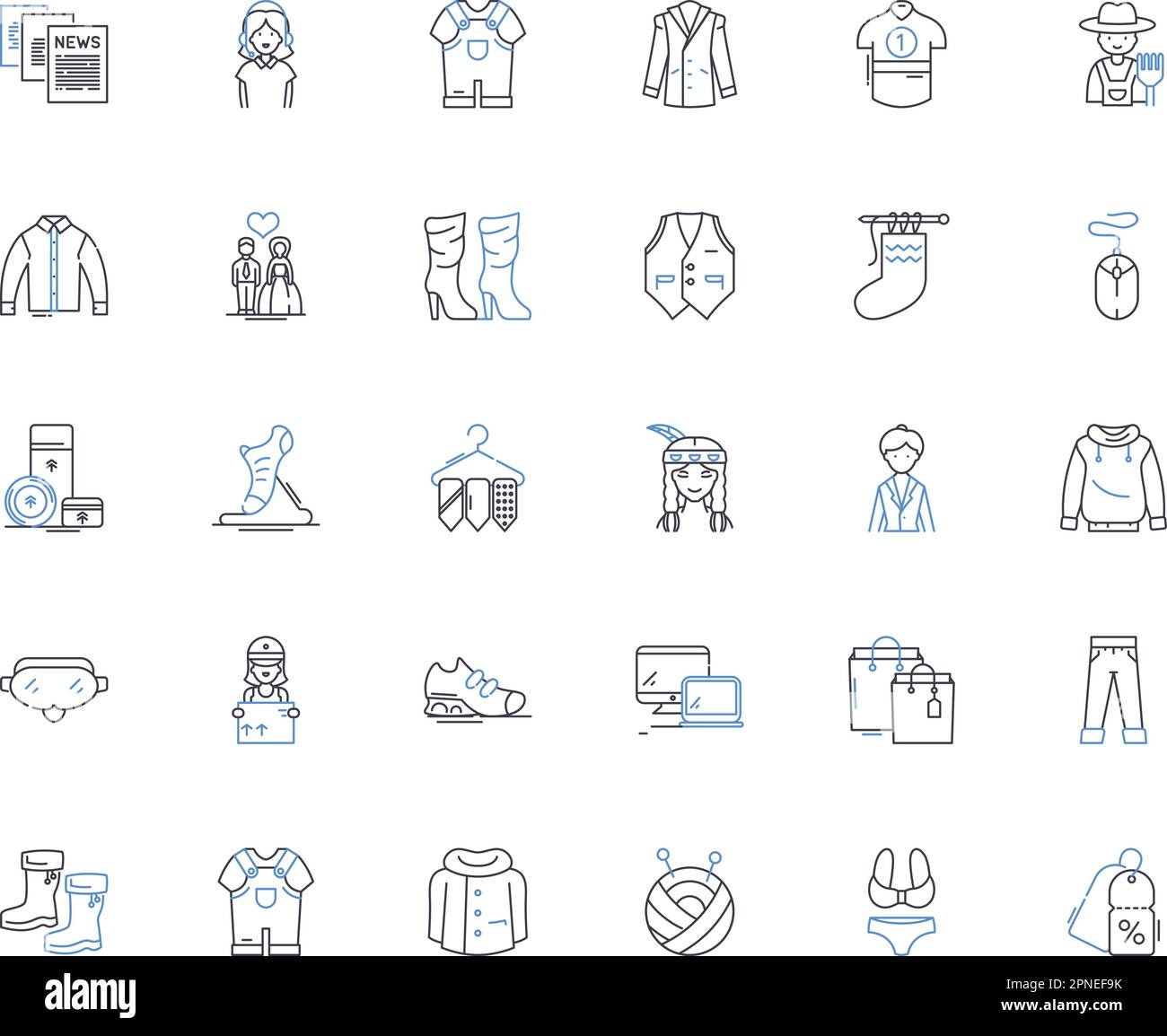 Showcasing line icons collection. Exhibit, Display, Highlight, Demonstrate, Present, Showcase, Portray vector and linear illustration. Flaunt,Feature Stock Vector