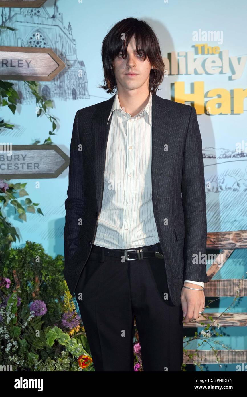 Earl Cave attends the gala screening of The Unlikely Pilgrimage of Harold Fry, at the Ham Yard Hotel in London. Picture date: Tuesday April 18, 2023. Stock Photo