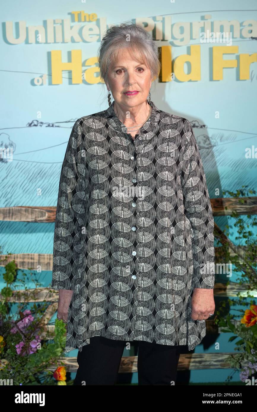 Dame Penelope Wilton attends the gala screening of The Unlikely Pilgrimage of Harold Fry, at the Ham Yard Hotel in London. Picture date: Tuesday April 18, 2023. Stock Photo